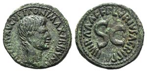 Augustus (27 BC-AD 14). Æ As (28mm, 10.56g, ... 