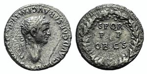 Claudius (41-54). AR Denarius (17mm, 3.52g, ... 