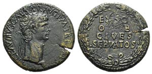 Claudius (41-54). Æ Sestertius (34mm, ... 