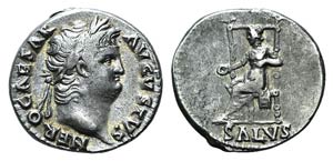 Nero (54-68). AR Denarius (17mm, 3.50g, 6h). ... 