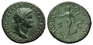 Nero (54-68). Æ Dupondius (29mm, 14.30g, ... 