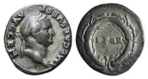 Vespasian (69-79). AR Denarius (18mm, 3.20g, ... 