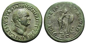 Vespasian (69-79). Æ Sestertius (36mm, ... 