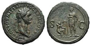Domitian (81-96). Æ Sestertius (35mm, ... 