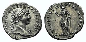 Trajan (98-117). AR Denarius (19mm, 3.43g, ... 