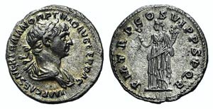 Trajan (98-117). AR Denarius (19mm, 3.09g, ... 