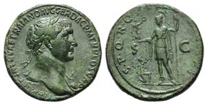 Trajan (98-117). Æ Sestertius (32mm, ... 