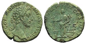 Commodus (180-192). Æ Sestertius (31mm, ... 