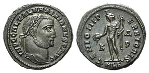 Galerius (305-311). Æ Follis (24mm, 6.12g, ... 