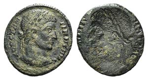 Constantine I (307/10-337). Brockage Æ ... 