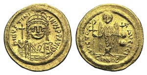 Justinian I (527-565). AV Solidus (19mm, ... 