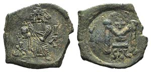 Constans II (641-668). Æ 10 Nummi (28mm, ... 