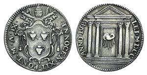 Papal, Innocenzo XII (1691-1700). AR Giulio ... 
