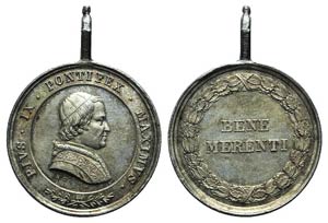 Papal, Pio IX (1846-1878). AR Medal 1846 ... 