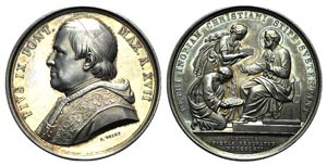 Papal, Pio IX (1846-1878). AR Medal 1862 ... 