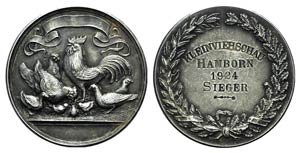 Germany, Hamborn. White Metal Medal 1924 ... 