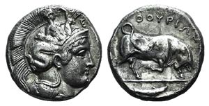 Southern Lucania, Thurioi, c. 410-400 BC. AR ... 