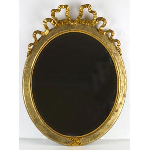 Wall mirror with Luis XVI oval shape ... 