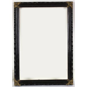 Black wooden frame with some gold ... 