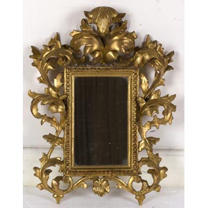 Wall mirror with Tuscan frame 
(late ... 