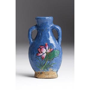 Painted ceramic snuff bottle;XX Century; 6,3 ... 