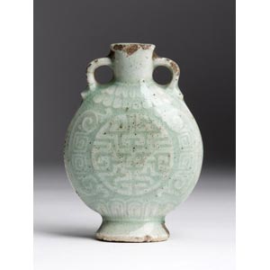 Celadon porcelain snuff bottle;XX Century; ... 