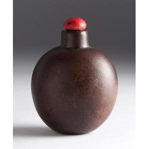 Yixing snuff bottle;XX Century; 5,3 cm; 