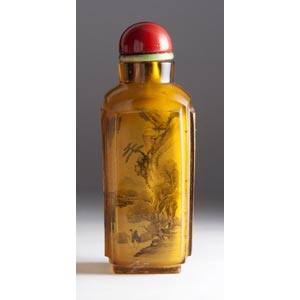Inside painted glass snuff bottle;XX ... 