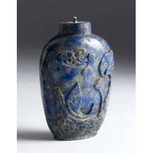 Carved lapis lazuli snuff bottle;XX Century; ... 