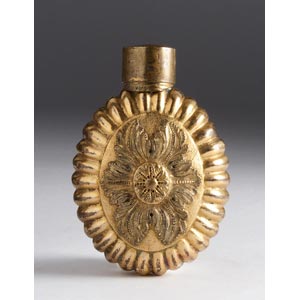 Gilt metal snuff bottle;XX Century; 6,3 cm; 