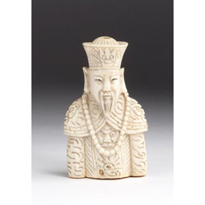 Carved Emperor Ivory snuff bottle;XX ... 