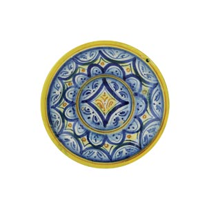 Plate with geometrico fiorito style 
FAENZA, ... 