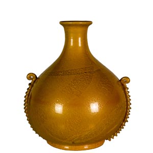 MURANESE MANUFACTUREVase in yellow and gold ... 