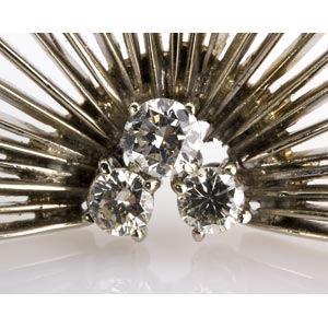 DIAMOND BROOCH; designed with ... 
