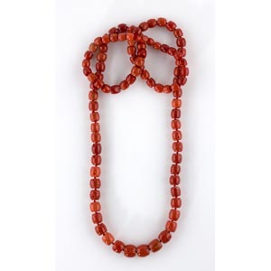 MEDITERRANEAN CORAL NECKLACE; a strand of ... 