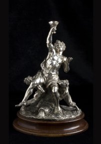 A SOLID 800‰ SILVER FIGURAL GROUP ... 