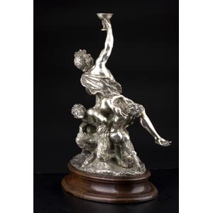 A SOLID 800‰ SILVER FIGURAL ... 