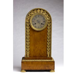 A MAPLES TABLE CLOCK - CHARLES X, FRANCE,  ... 
