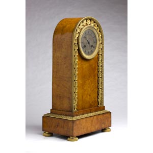 A MAPLES TABLE CLOCK - CHARLES X, ... 