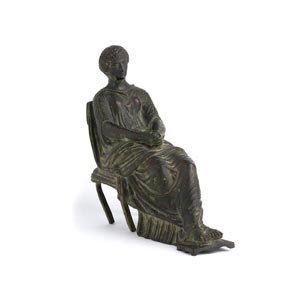 Figura femminile in bronzoXIX secolo; lungh. ... 