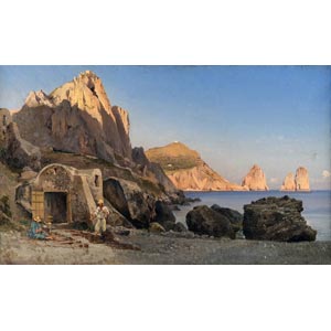 GUGLIELMO GIUSTI(Naples, 1824-1915)Landscape ... 