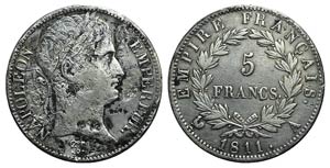 France, Empire. Napoleon I (1804-1814). AR 5 ... 