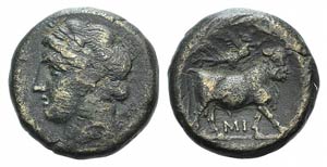 Campania, Neapolis, c. 270-250 BC. Æ (19mm, ... 