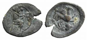 Greek PB Tessera, 4th-3rd century BC (19mm, ... 