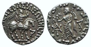 Indo-Skythians, Azes (c. 58-12 BC). AR ... 