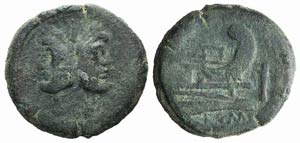 Anonymous, Rome, c. 157-6 BC. Unofficial Æ ... 