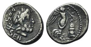 L. Rubrius Dossenus, Rome, 87 BC. AR ... 