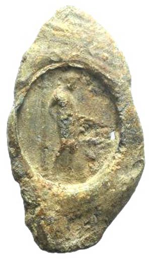 Roman Pb Seal, c. 3rd-2nd century BC (52mm, ... 