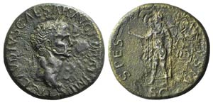 Claudius (41-54). Æ Sestertius (34mm, ... 