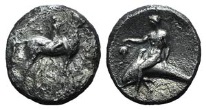 Southern Apulia, Tarentum, c. 280 BC. AR ... 